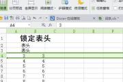 以表格表头固定的设置打印（实现表格表头固定的打印功能，提升文件阅读体验）